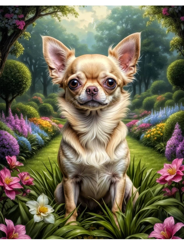 Chihuahua Dog Portrait Paintings