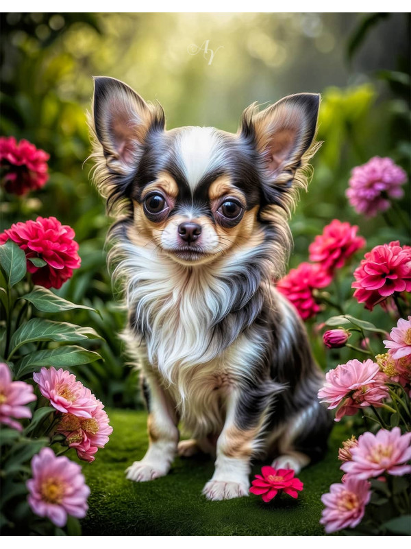 Chihuahua Puppy Portrait Paintings