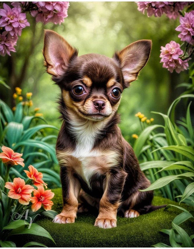 Chihuahua Puppy Portrait Paintings Chihuahua Puppy Portrait Paintings