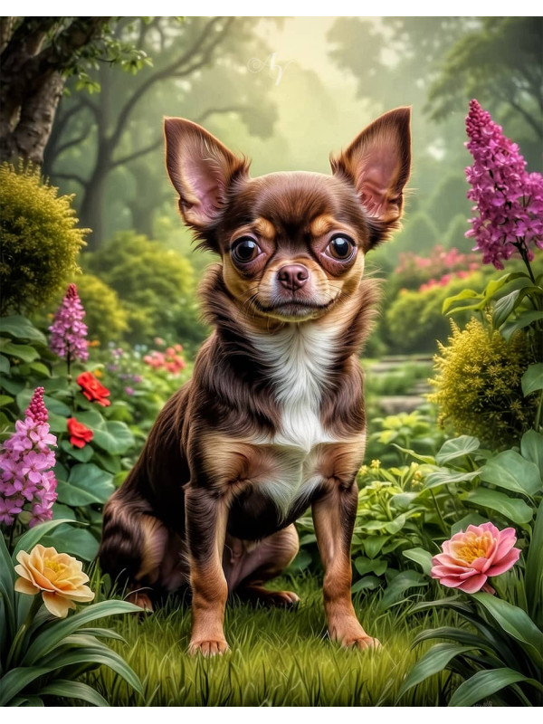 Chihuahua Puppy Portrait Paintings