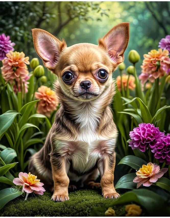 Chihuahua Puppy Portrait Paintings Chihuahua Puppy Portrait Paintings