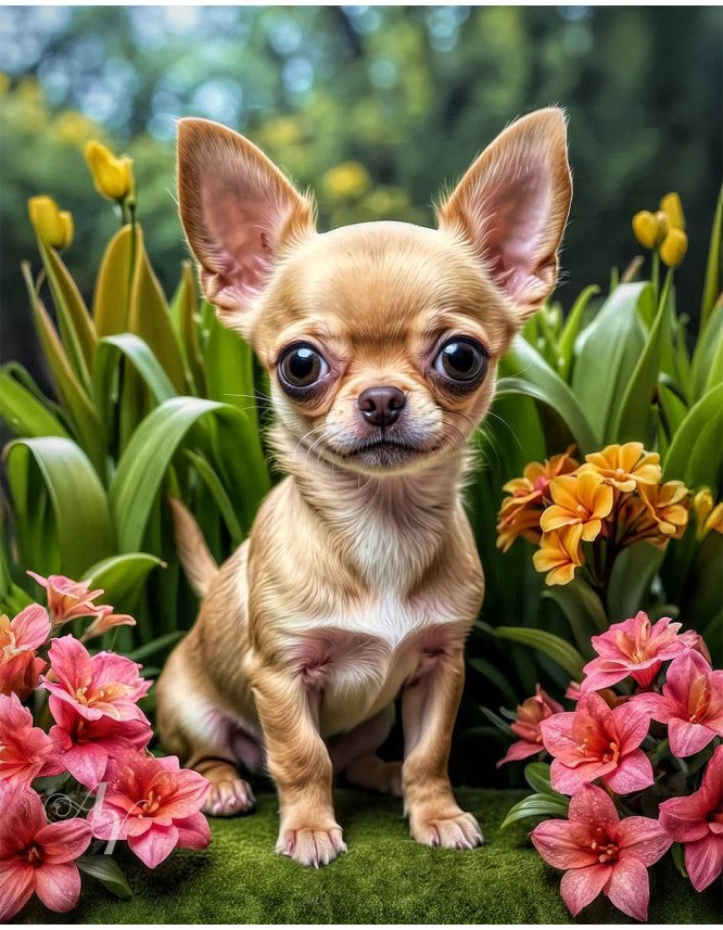 Chihuahua Puppy Portrait Paintings Chihuahua Puppy Portrait Paintings