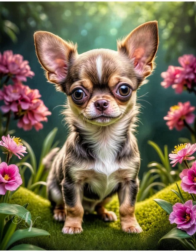 Chihuahua Puppy Portrait Paintings Chihuahua Puppy Portrait Paintings