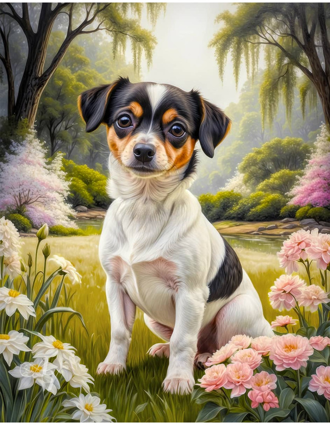 Chiweenie Dog Portrait Paintings Chiweenie Dog Portrait Paintings