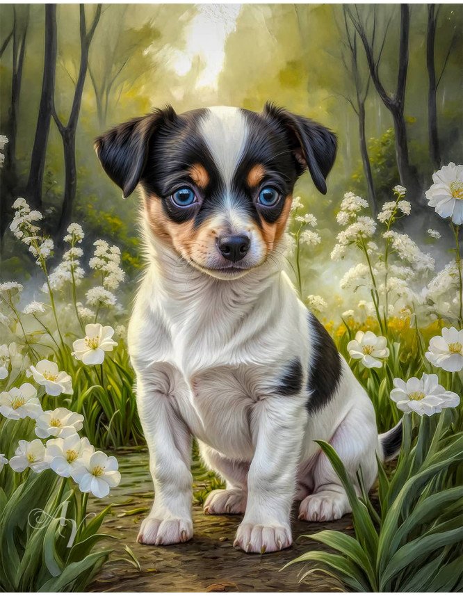 Chiweenie Puppy Portrait Paintings Chiweenie Puppy Portrait Paintings