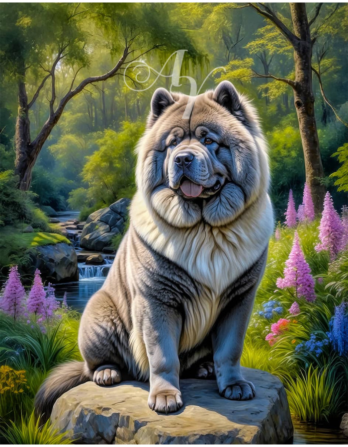 Chow Dog Portrait Paintings Chow Dog Portrait Paintings