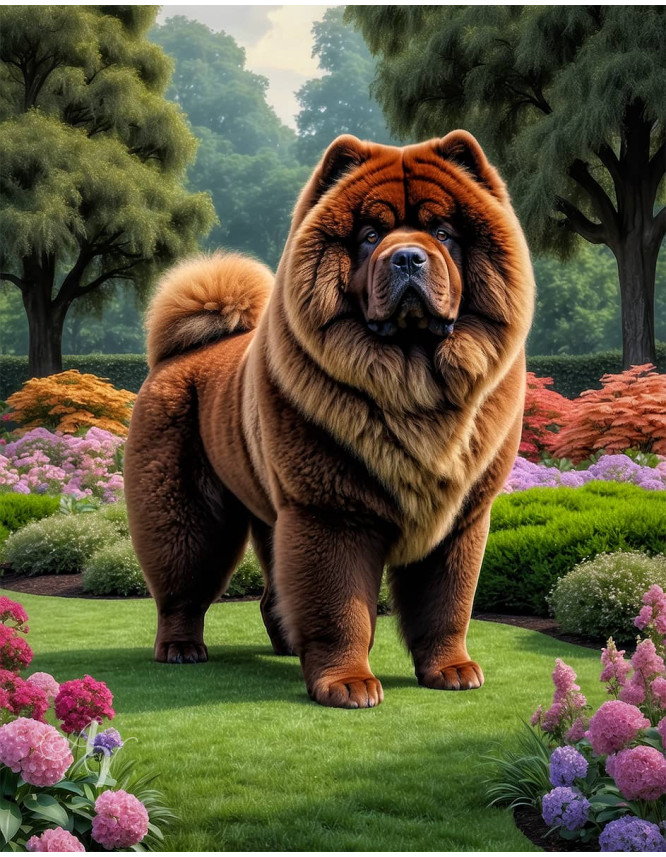 Chow Dog Portrait Paintings Chow Dog Portrait Paintings