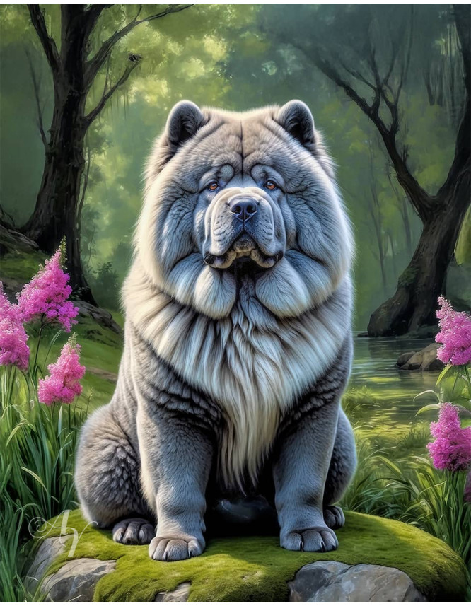 Chow Dog Portrait Paintings Chow Dog Portrait Paintings