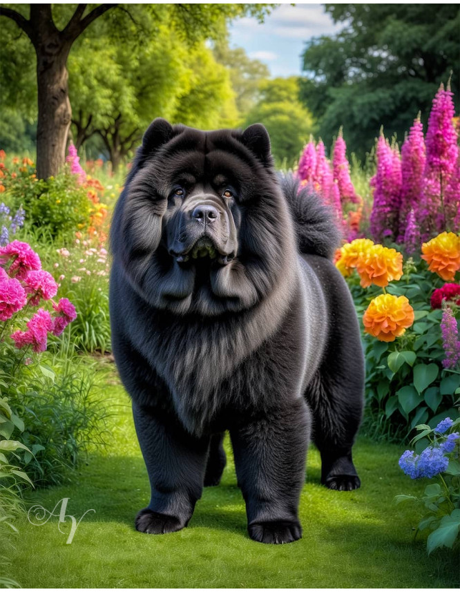 Chow Dog Portrait Paintings Chow Dog Portrait Paintings