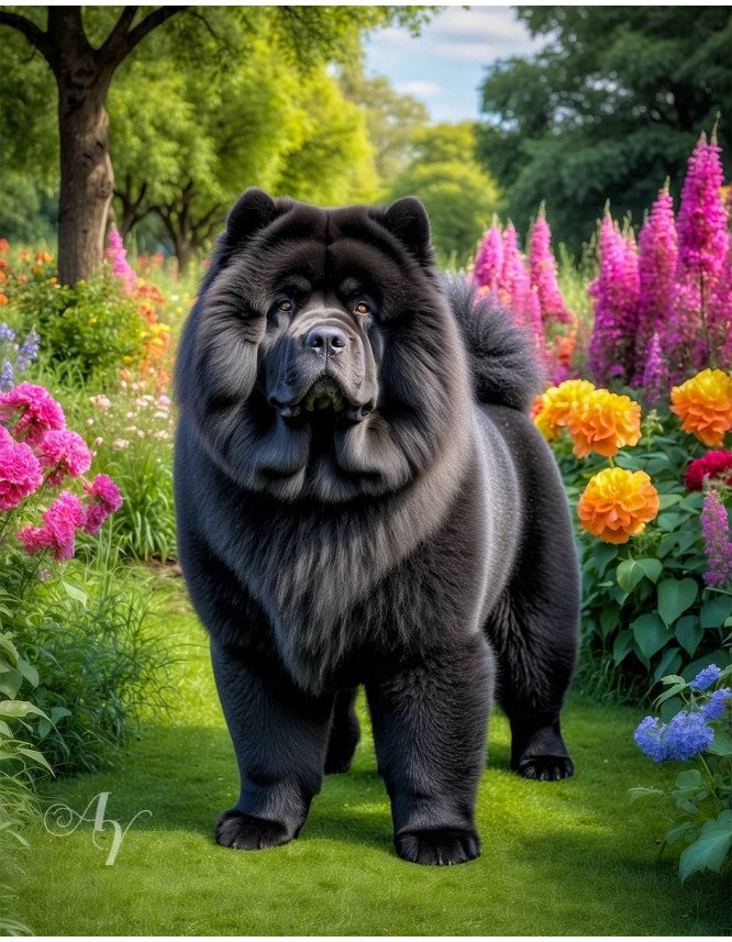 Chow Dog Portrait Paintings Chow Dog Portrait Paintings