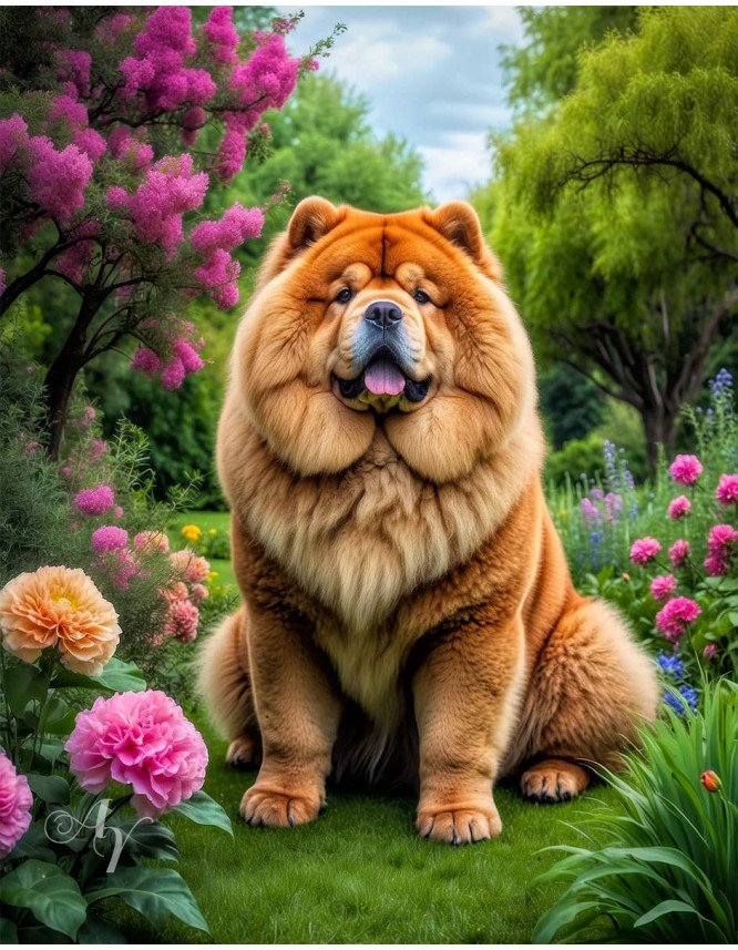 Chow Dog Portrait Paintings Chow Dog Portrait Paintings