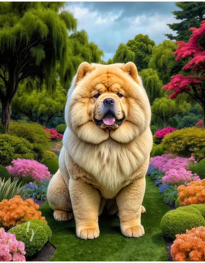 Chow Dog Portrait Paintings Chow Dog Portrait Paintings