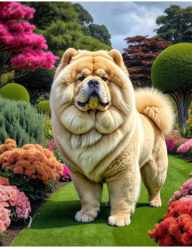 Chow Dog Portrait Paintings Chow Dog Portrait Paintings