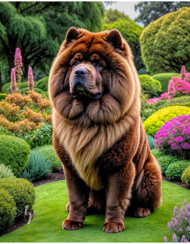 Chow Dog Portrait Paintings Chow Dog Portrait Paintings