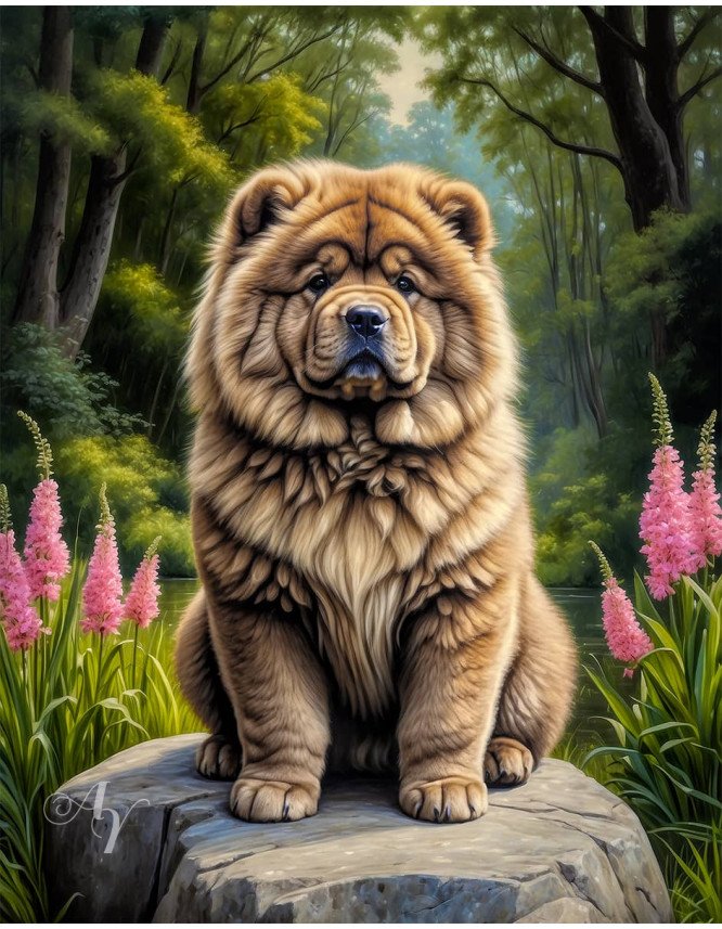 Chow Puppy Portrait Paintings Chow Puppy Portrait Paintings