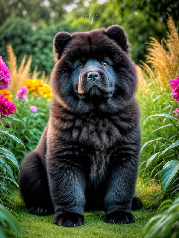 Chow Puppy Portrait Paintings