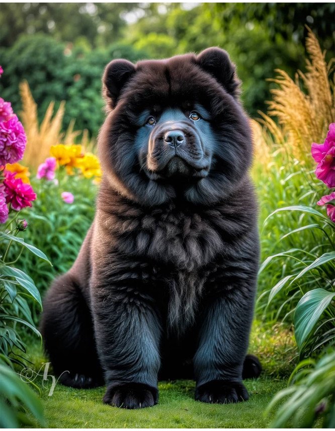 Chow Puppy Portrait Paintings Chow Puppy Portrait Paintings