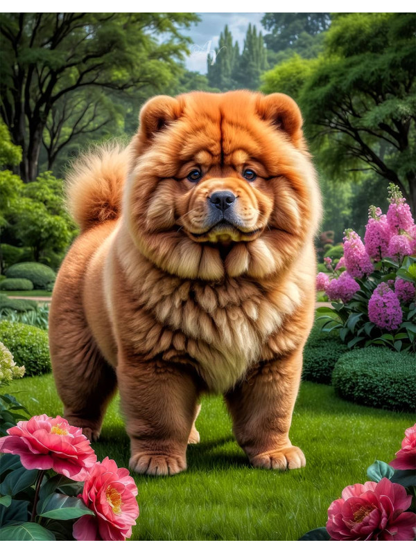 Chow Puppy Portrait Paintings