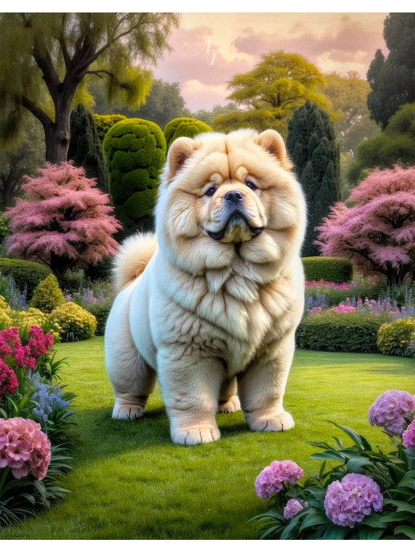Chow Puppy Portrait Paintings
