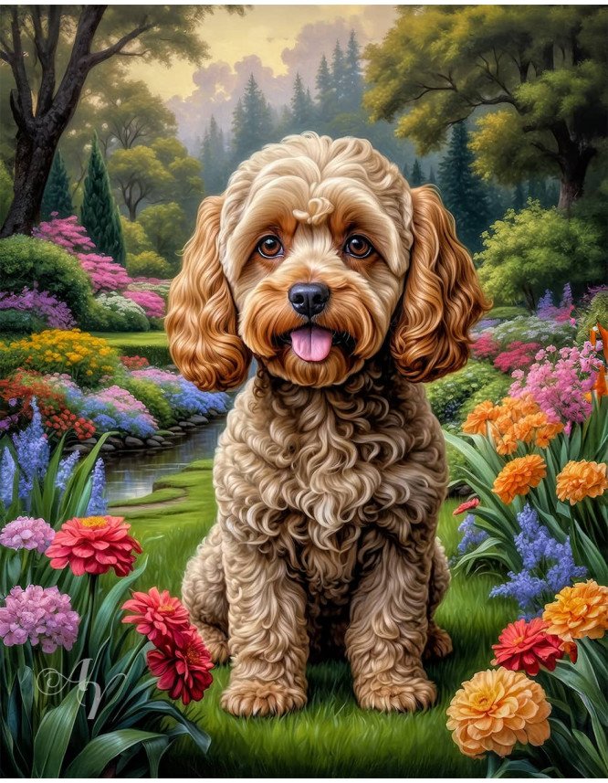 Cockapoo Dog Portrait Paintings Cockapoo Dog Portrait Paintings