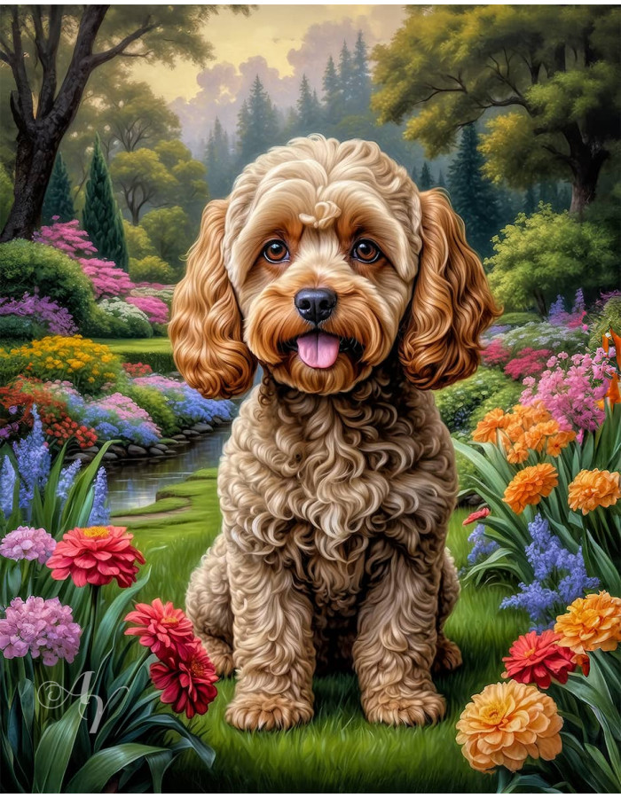 Cockapoo Dog Portrait Paintings Cockapoo Dog Portrait Paintings