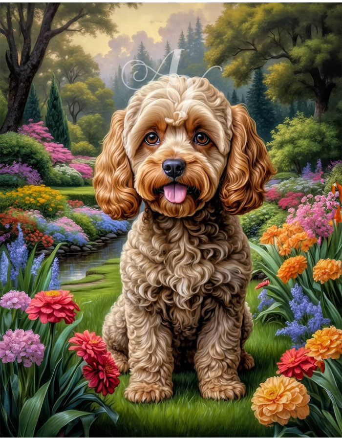Cockapoo Dog Portrait Paintings Cockapoo Dog Portrait Paintings