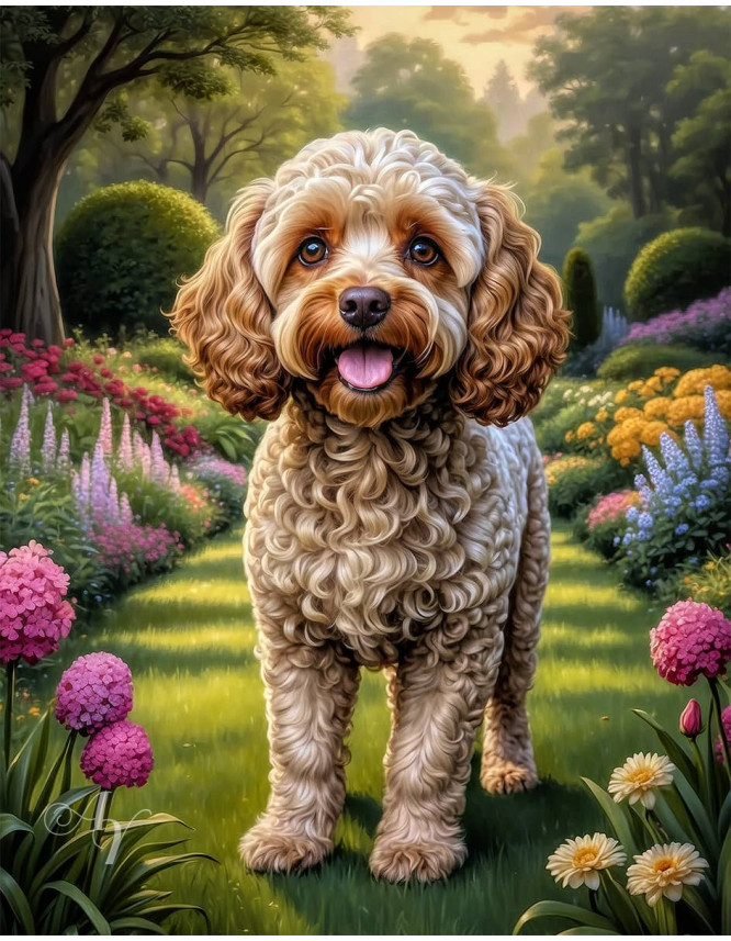 Cockapoo Dog Portrait Paintings Cockapoo Dog Portrait Paintings