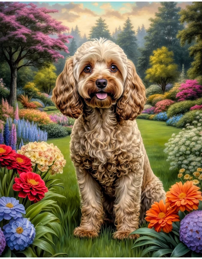 Cockapoo Dog Portrait Paintings Cockapoo Dog Portrait Paintings
