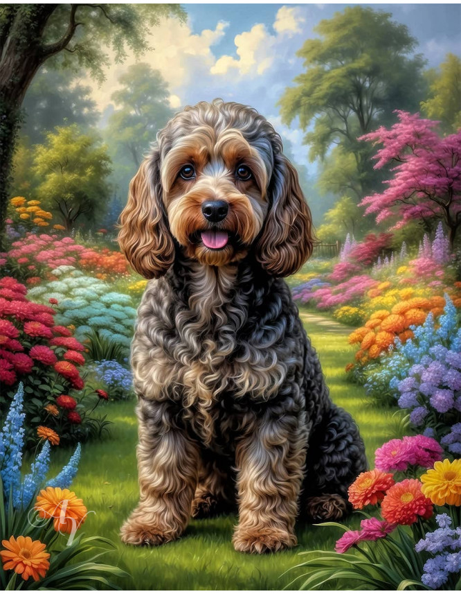 Cockapoo Dog Portrait Paintings Cockapoo Dog Portrait Paintings