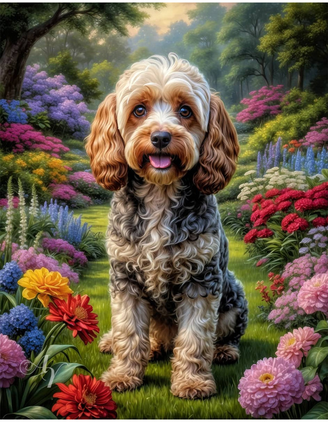 Cockapoo Dog Portrait Paintings Cockapoo Dog Portrait Paintings
