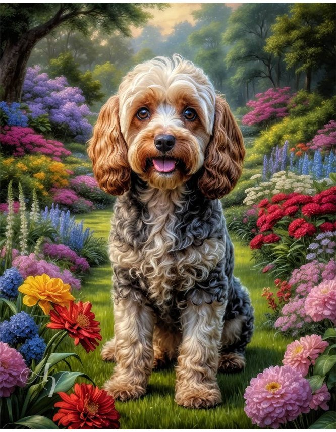 Cockapoo Dog Portrait Paintings Cockapoo Dog Portrait Paintings