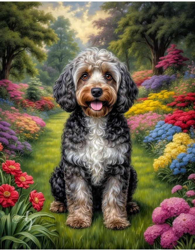 Cockapoo Dog Portrait Paintings Cockapoo Dog Portrait Paintings