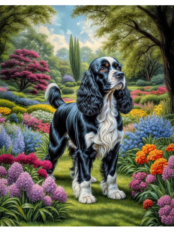 Cocker Spaniel Dog Portrait Paintings