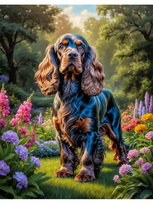 Cocker Spaniel Dog Portrait Paintings