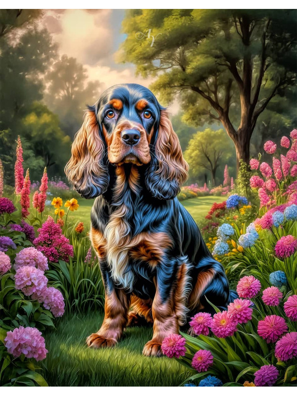 Cocker Spaniel Dog Portrait Paintings