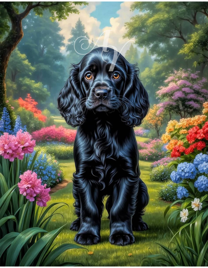 Cocker Spaniel Puppy Portrait Paintings Cocker Spaniel Puppy Portrait Paintings
