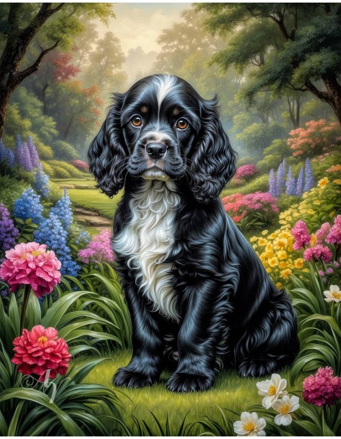 Cocker Spaniel Puppy Portrait Paintings Cocker Spaniel Puppy Portrait Paintings