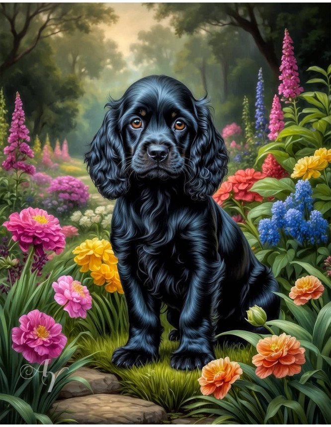 Cocker Spaniel Puppy Portrait Paintings Cocker Spaniel Puppy Portrait Paintings