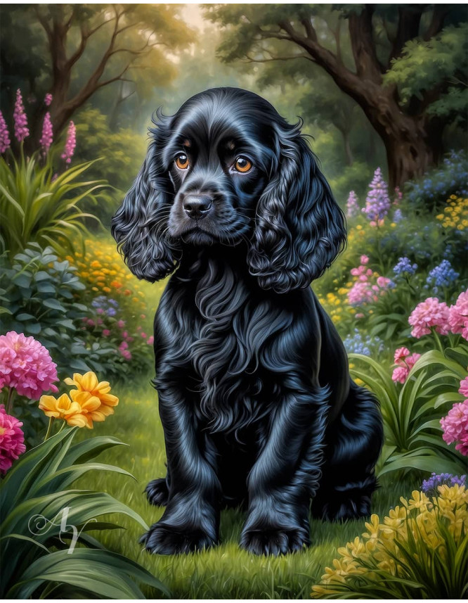 Cocker Spaniel Puppy Portrait Paintings Cocker Spaniel Puppy Portrait Paintings