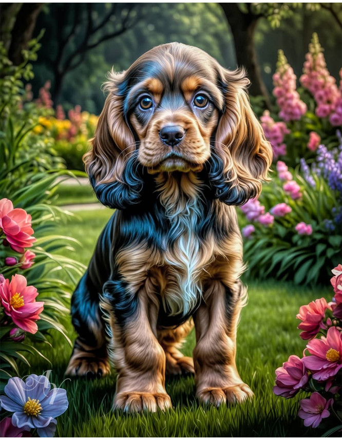 Cocker Spaniel Puppy Portrait Paintings Cocker Spaniel Puppy Portrait Paintings