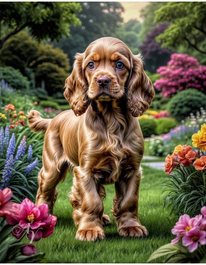 Cocker Spaniel Puppy Portrait Paintings Cocker Spaniel Puppy Portrait Paintings