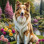 Collie Dog Portrait Paintings