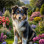 Collie Puppy Portrait Paintings
