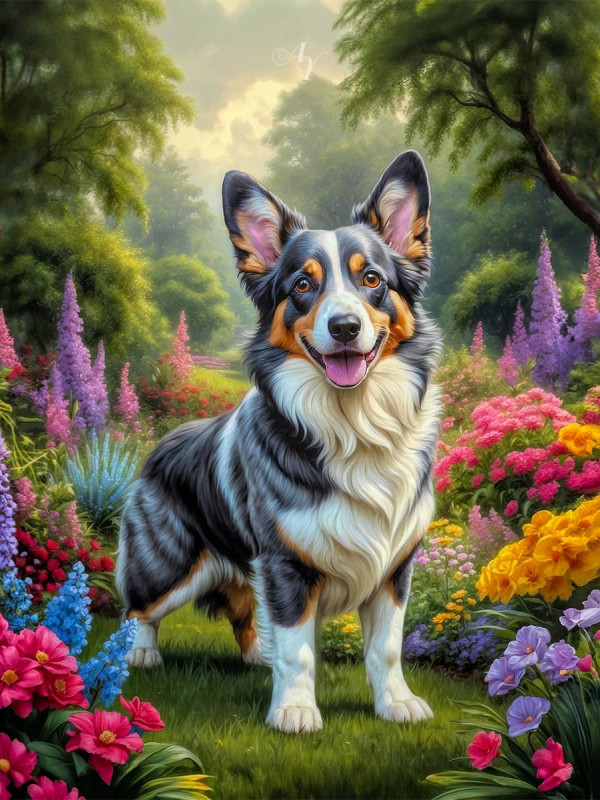 Corgi Portrait Paintings
