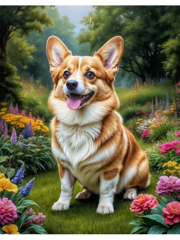 Corgi Portrait Paintings