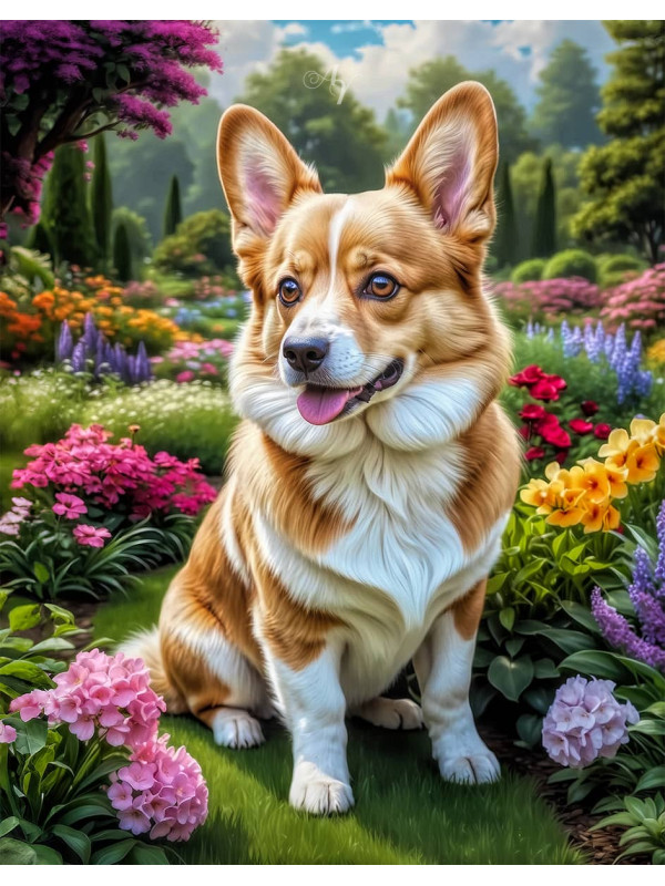 Corgi Portrait Paintings