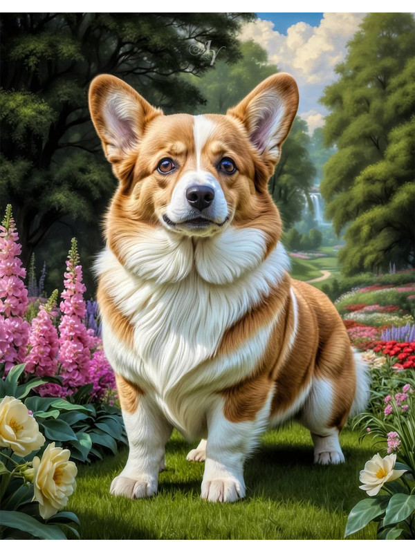 Corgi Portrait Paintings