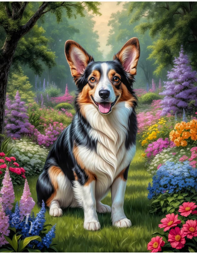 Corgi Portrait Paintings