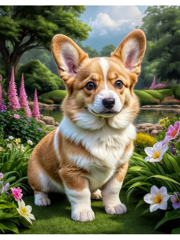 Corgi Portrait Paintings