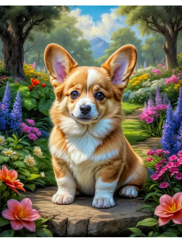 Corgi Portrait Paintings